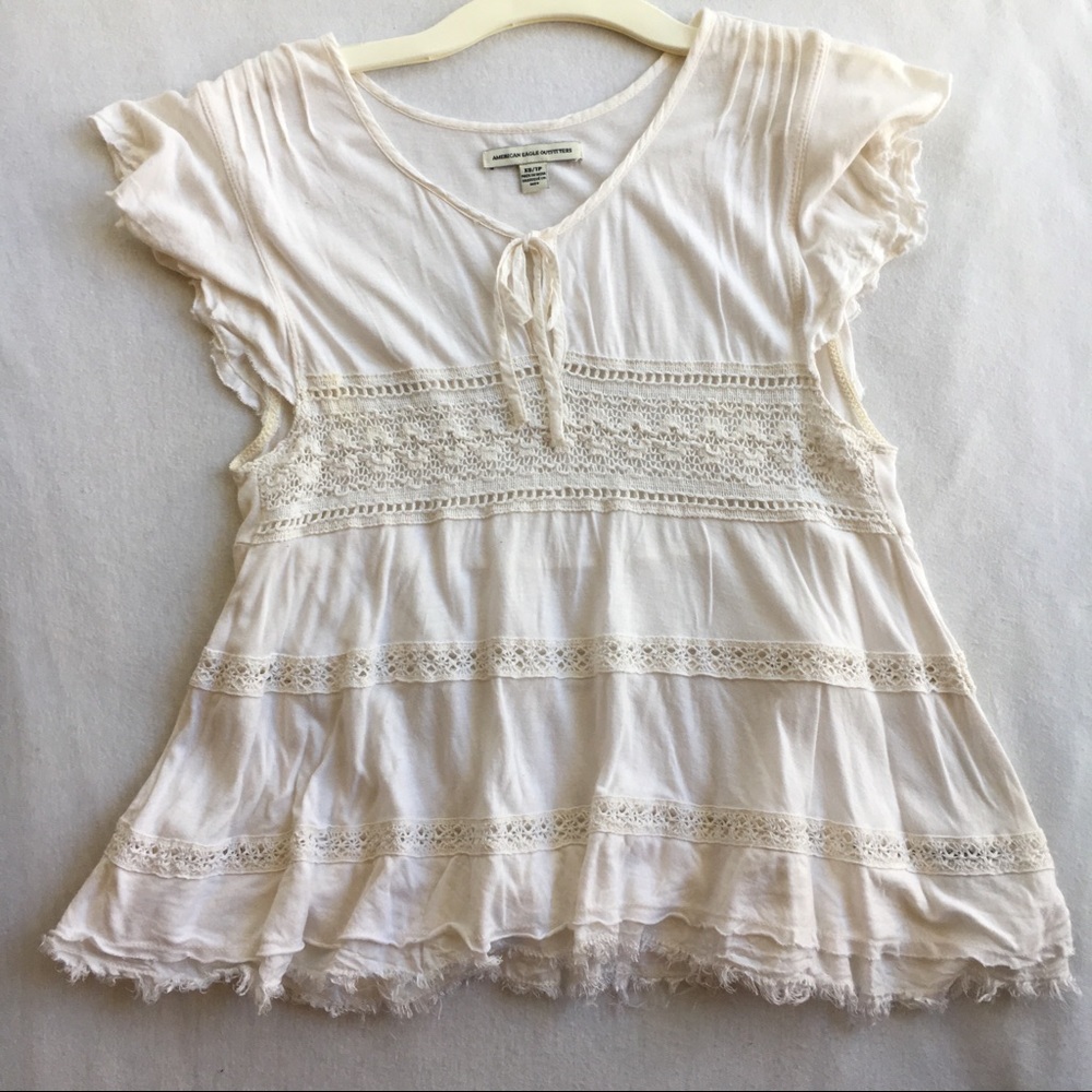 American Eagle white blouse